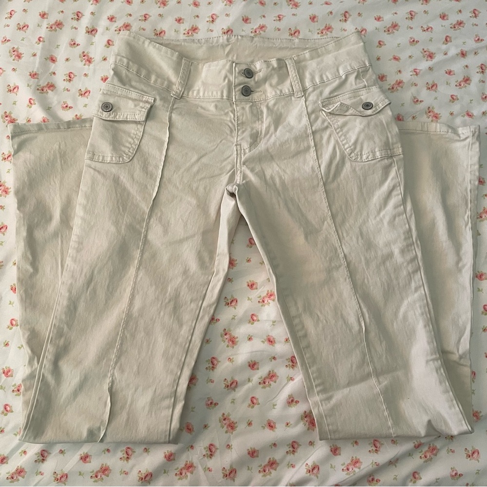 brandy melville ivory low rise agatha pants